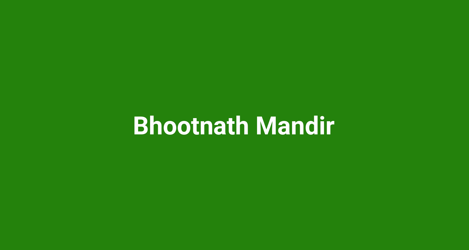 Bhootnath Mandir