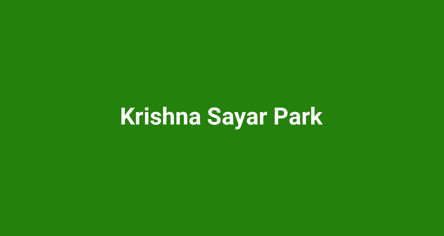 Krishna Sayar Park
