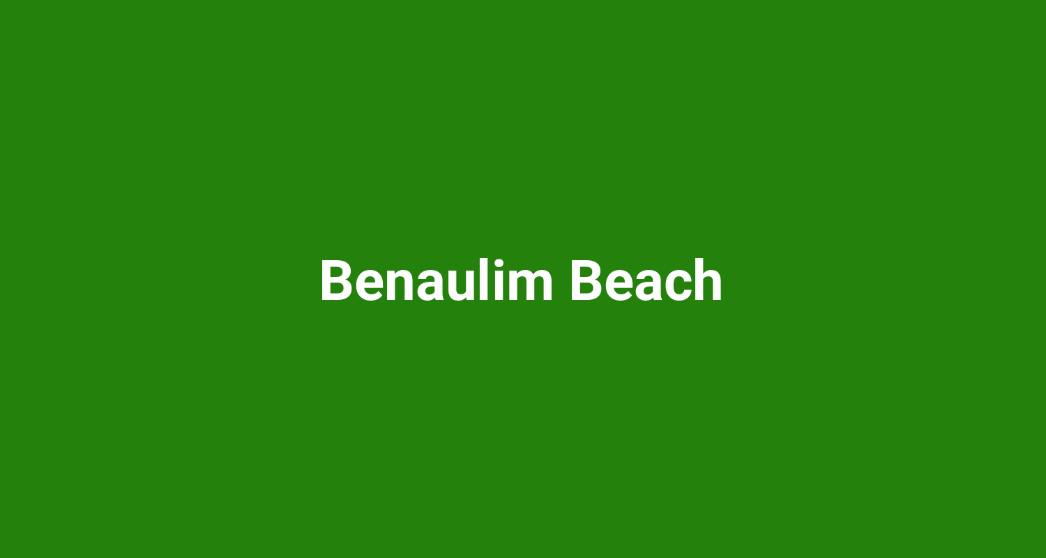 Benaulim Beach