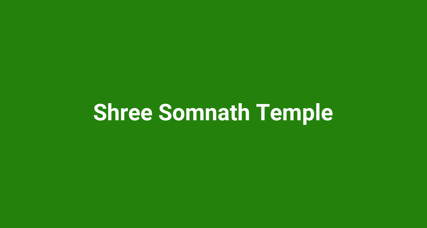 Shree Somnath Temple