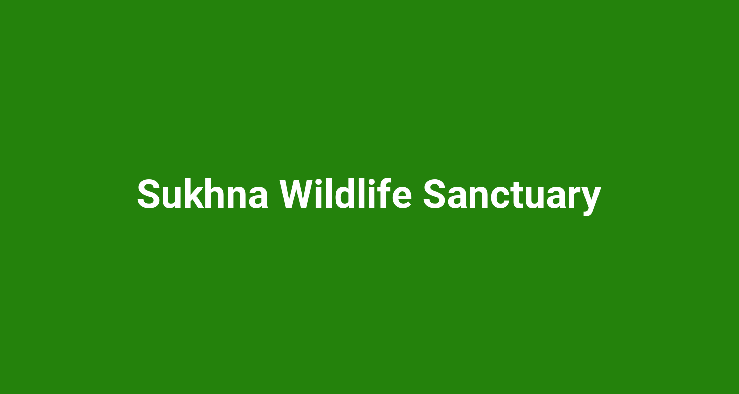Sukhna Wildlife Sanctuary