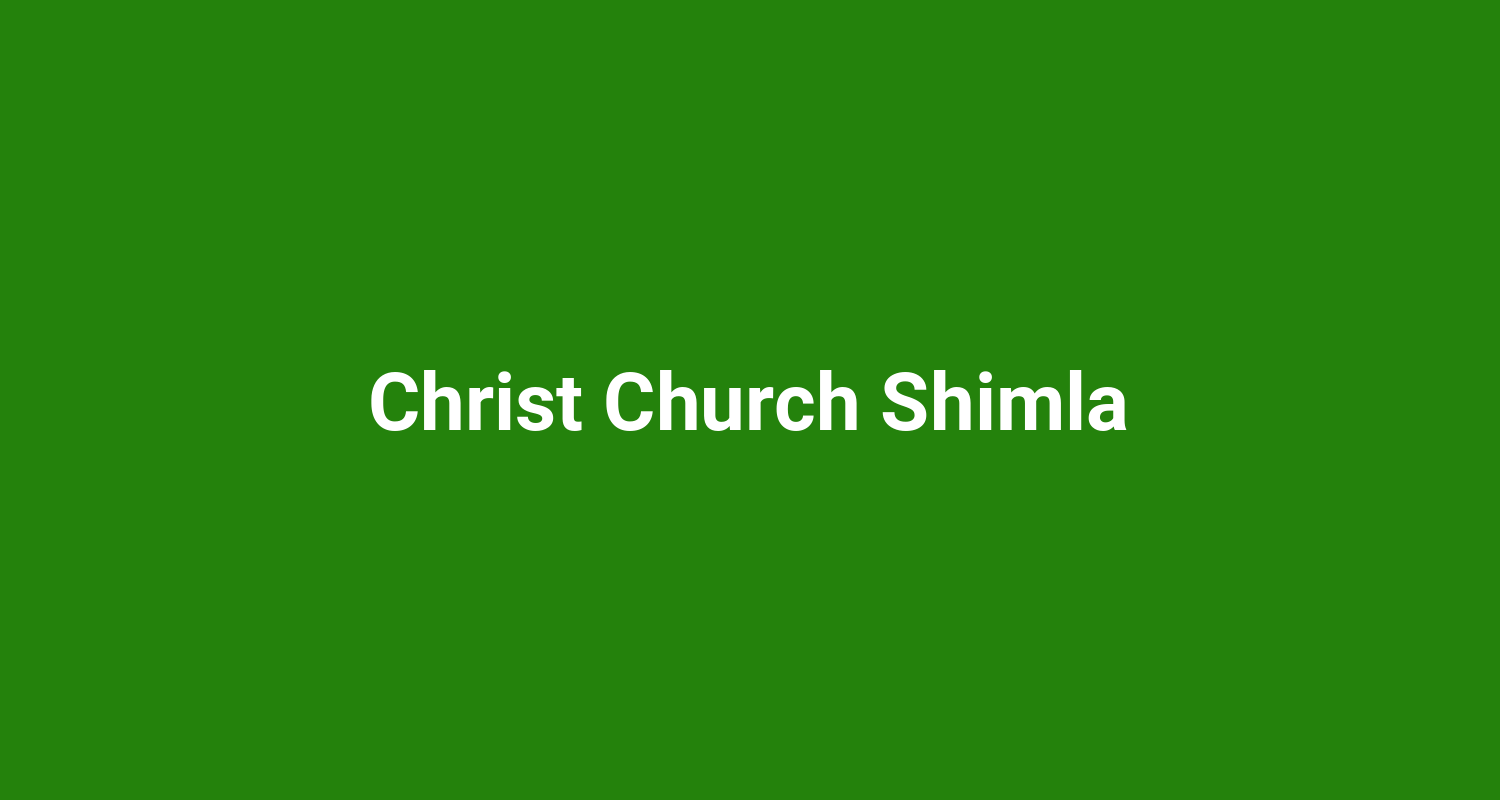 Christ Church Shimla