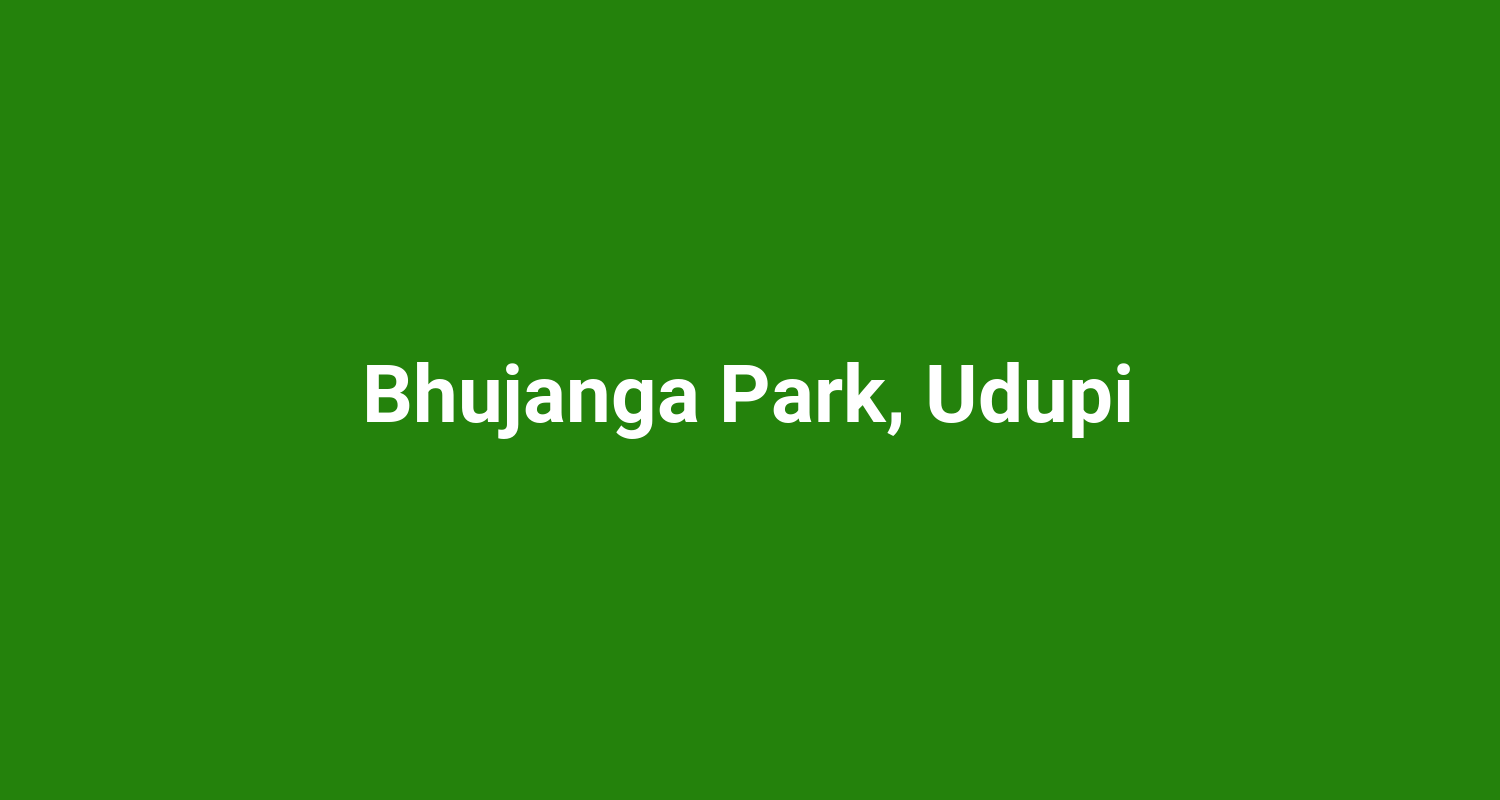 Bhujanga Park, Udupi