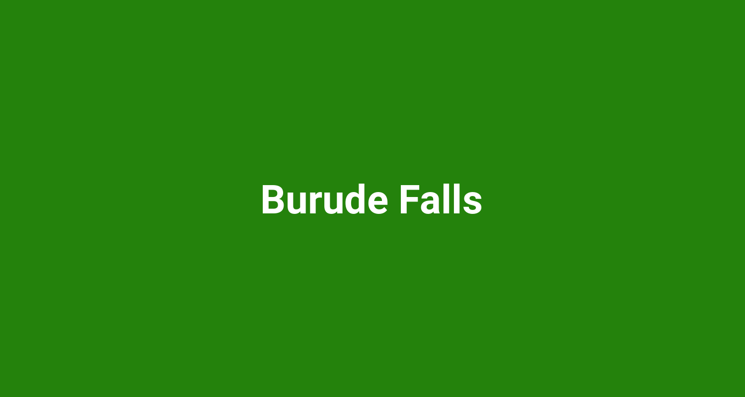 Burude Falls
