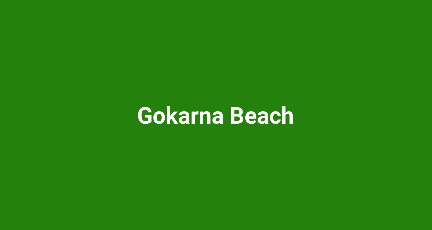 Gokarna Beach