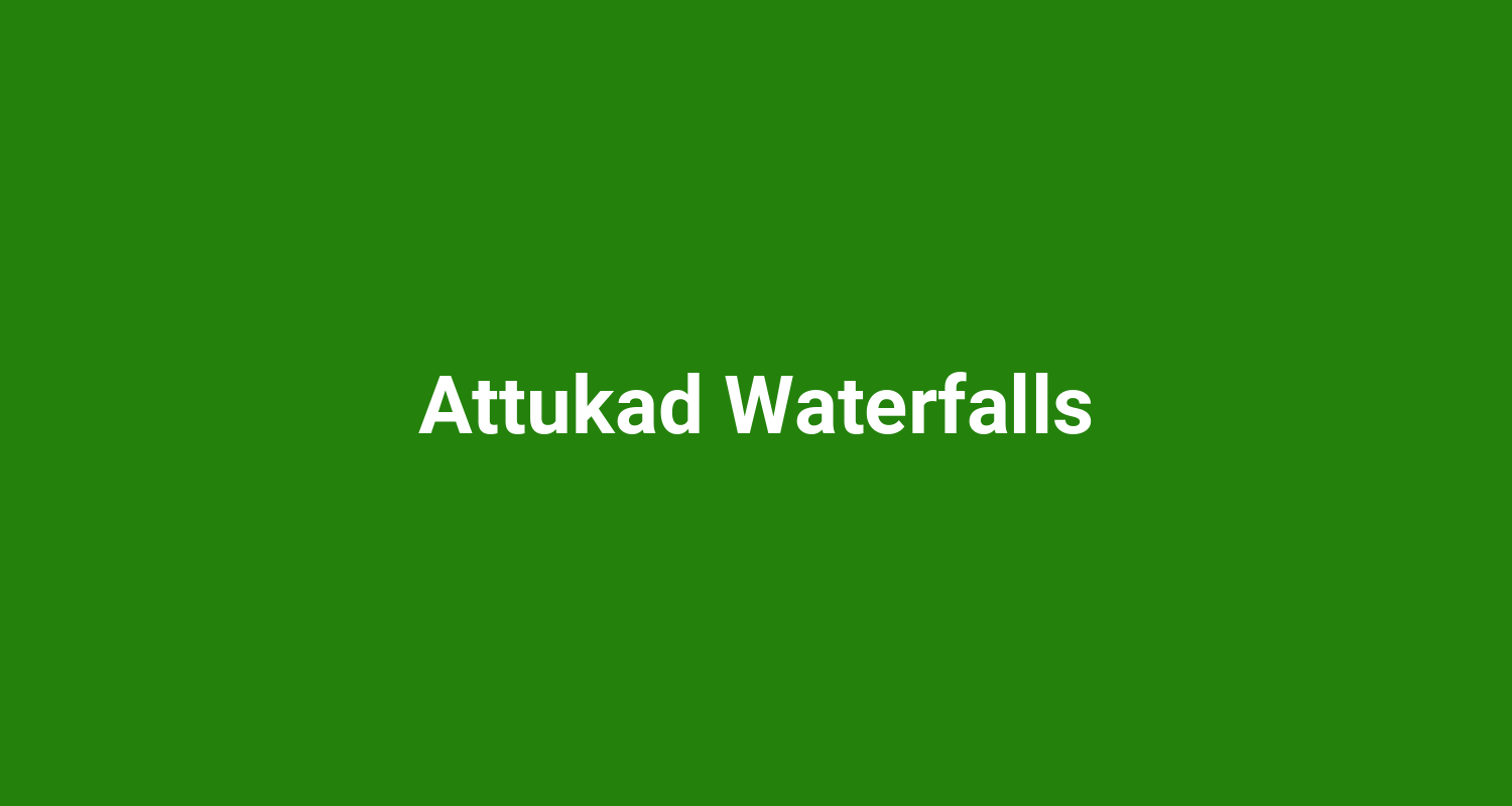 Attukad Waterfalls