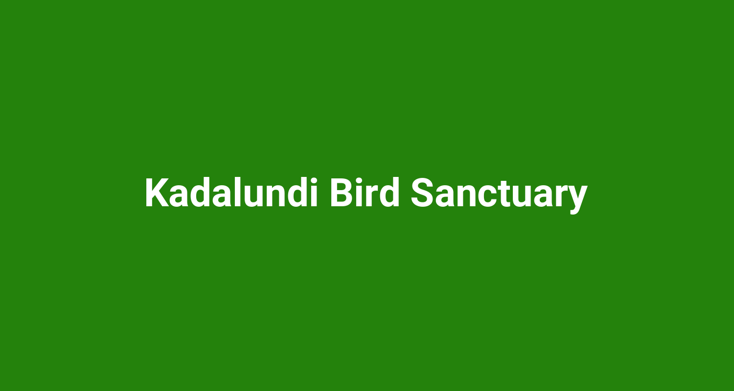 Kadalundi Bird Sanctuary