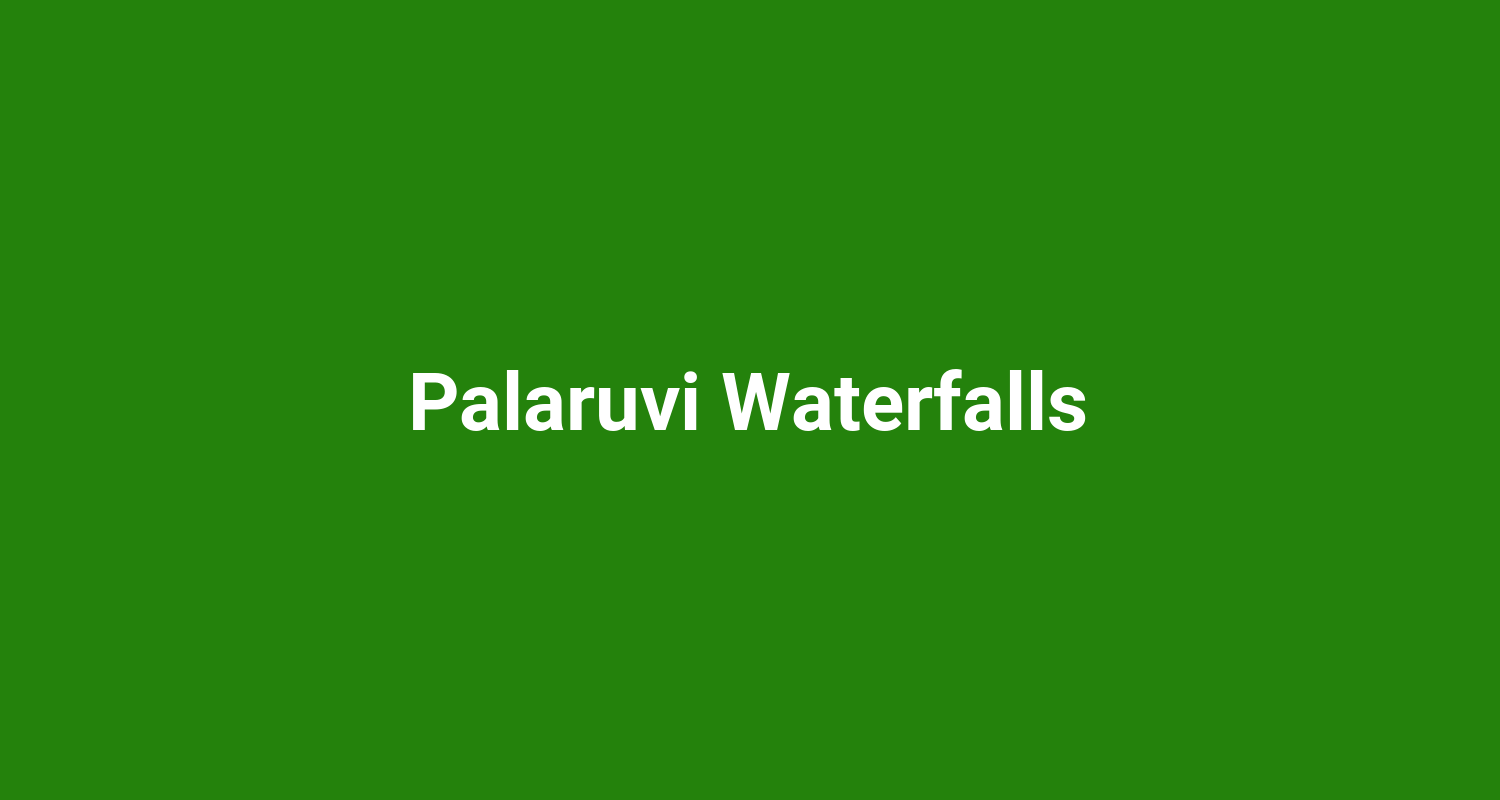 Palaruvi Waterfalls