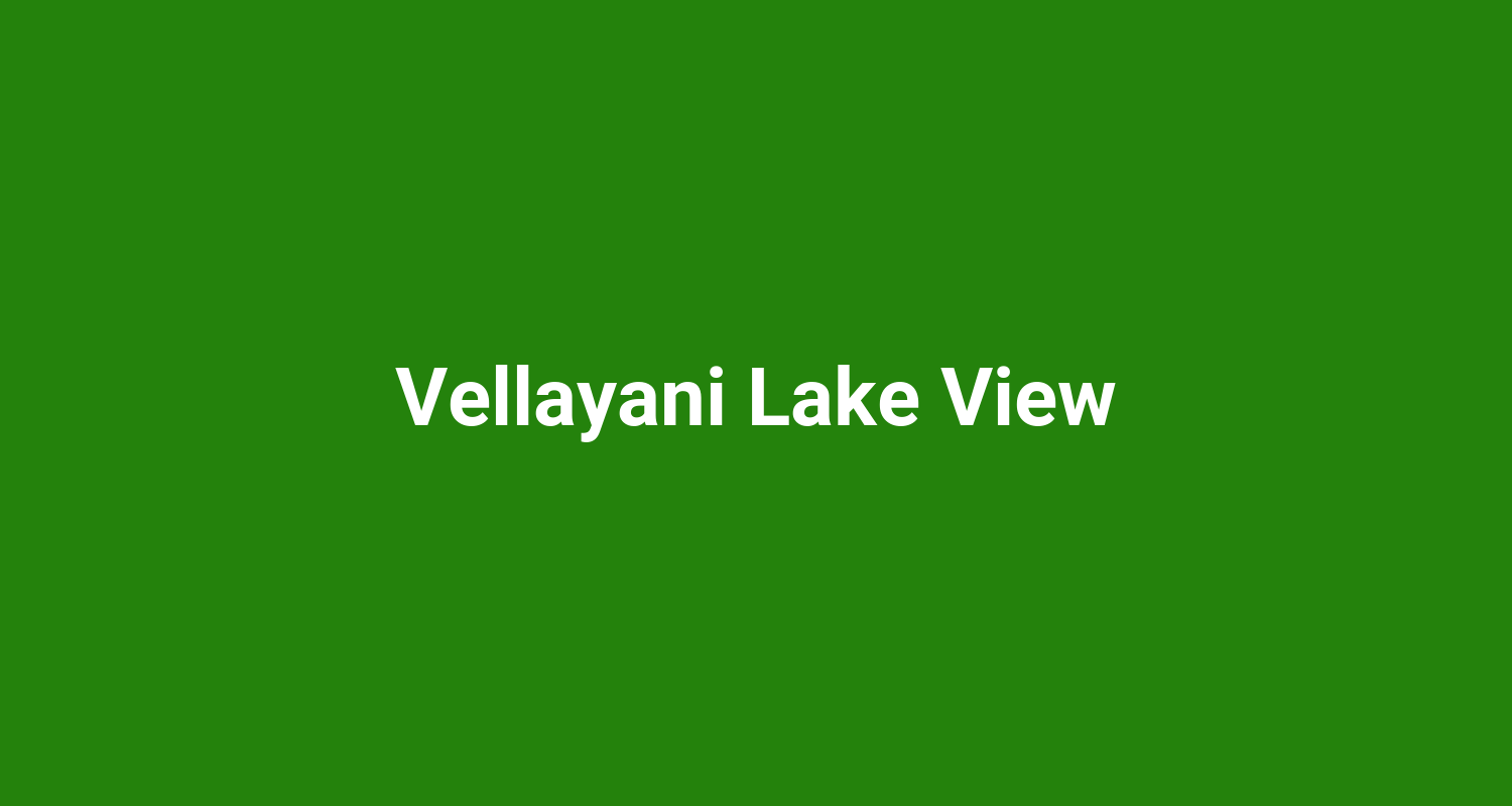 Vellayani Lake View