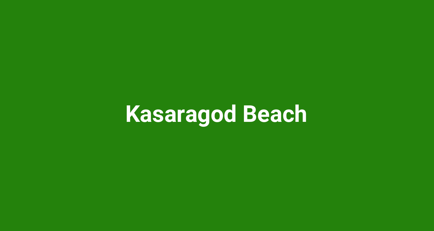 Kasaragod Beach