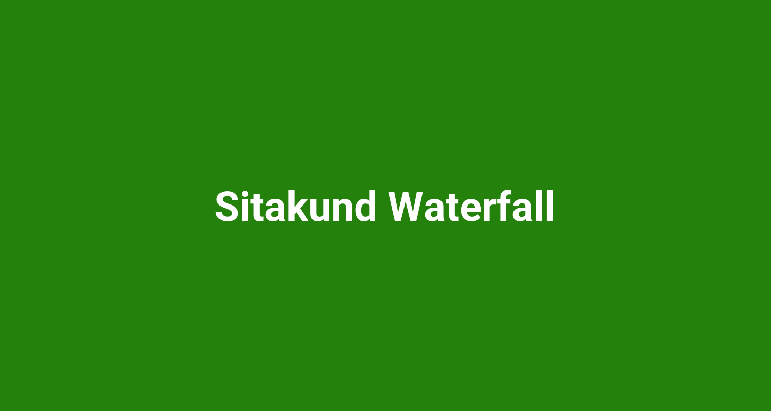 Sitakund Waterfall