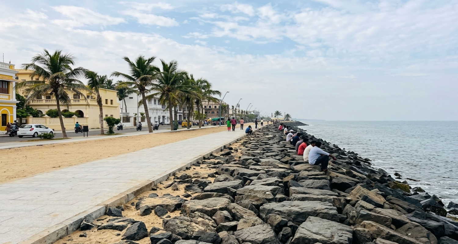 Puducherry Beach / Promenade Beach